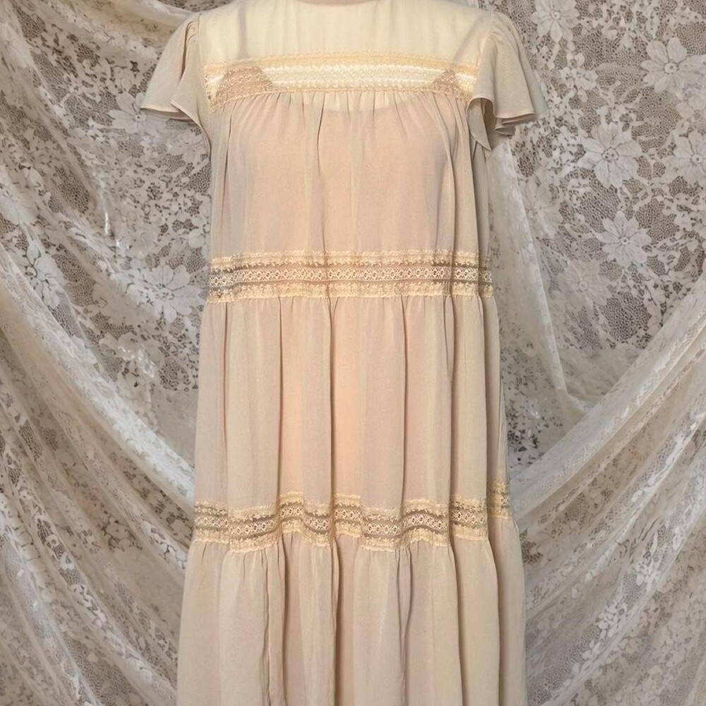 See U Soon Women's Cream and Tan Dress